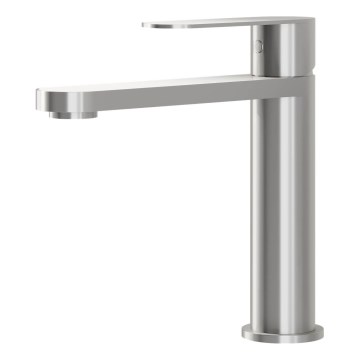 BATH DELUXE 28-017-02-71-02 - Kran do umywalki TARNBY 17,3 cm szczotkowany stal nierdzewna