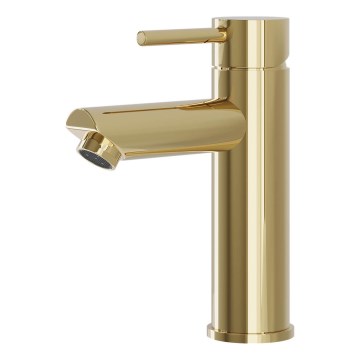 BATH DELUXE 28-017-03-64-02 - Kran do umywalki RINGSTED 17,8 cm błyszczący mosiądz