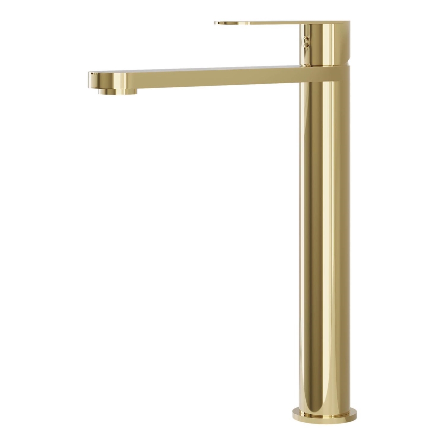 BATH DELUXE 28-027-02-64-02 - Kran do umywalki TARNBY 27,3 cm błyszczący mosiądz