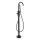 BATH DELUXE 28-114-01-02-00 - Wolnostojący zestaw kąpielowy z baterią DRAGOR 116 cm matowy czarny