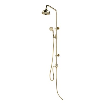 BATH DELUXE 31-120-04-64-00 - Zestaw prysznicowy AEROSKOBING błyszczący mosiądz