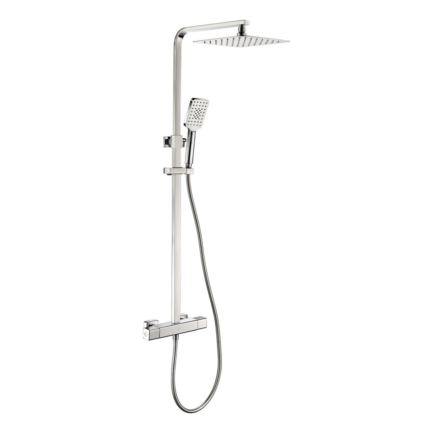 BATH DELUXE 31-120-06-60-00 - Zestaw natryskowy z baterią termostatyczną NAESBY chrom błyszczący