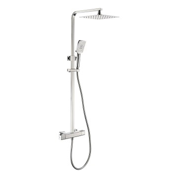BATH DELUXE 31-120-08-60-00 - Zestaw natryskowy z baterią termostatyczną NAESBY chrom błyszczący