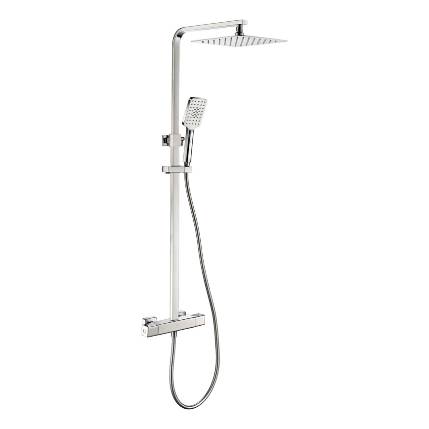 BATH DELUXE 31-120-08-60-00 - Zestaw natryskowy z baterią termostatyczną NAESBY chrom błyszczący