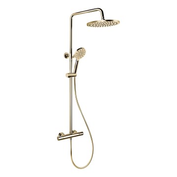BATH DELUXE 31-120-08-64-00 - Zestaw prysznicowy z baterią termostatyczną DRAGOR, mosiądz błyszczący