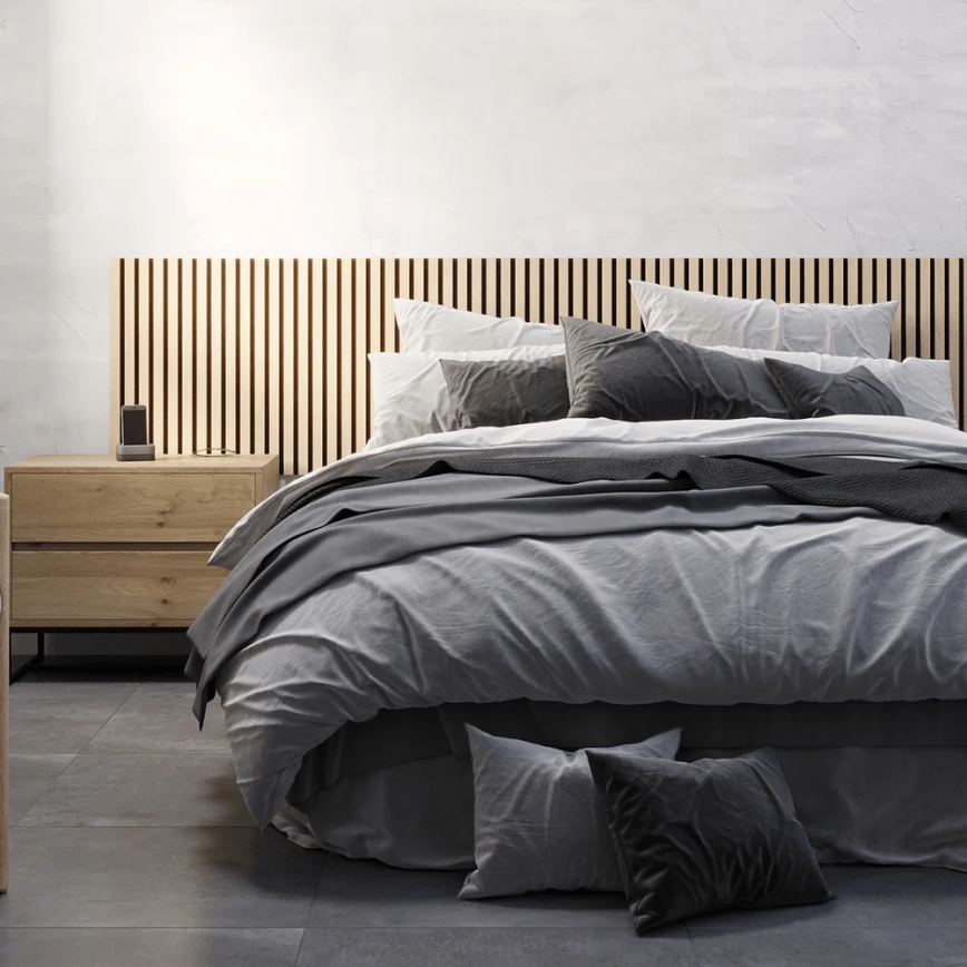 BATH DELUXE 54-240-11-86-12 - Akustyczna płyta ścienna VASALUND 240x52 cm dąb