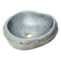 Bathco 00393 - Umywalka nablatowa RIO 52x47 cm kamień/szary
