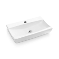Bathco 0041 - Umywalka nablatowa SARDINERO 61,5x37,5 cm porcelana/biała