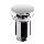 Bathco 0212 - Odpływ umywalkowy bez przelewu Click-clack Ø 6 cm chrom błyszczący