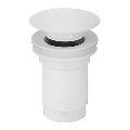 Bathco 0212BL - Korek umywalkowy CLICK-CLACK bez przelewu, średnica 6 cm, matowy biały