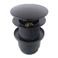 Bathco 0212NE - Korek umywalkowy bez przelewu CLICK-CLACK, śr. 6 cm, czarny mat