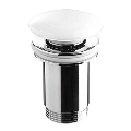 Bathco 0212PR - Odpływ umywalkowy bez przelewu CLICK-CLACK śr. 6 cm biały, błyszczący