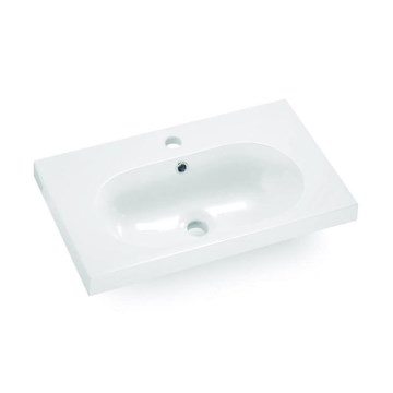 Bathco 0516 - Umywalka wpuszczana ICE 60x35 cm żywica/biała