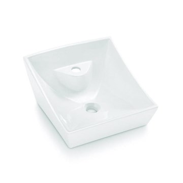 Bathco 4002 - Umywalka nablatowa SORIA 40x41 cm porcelana/biała