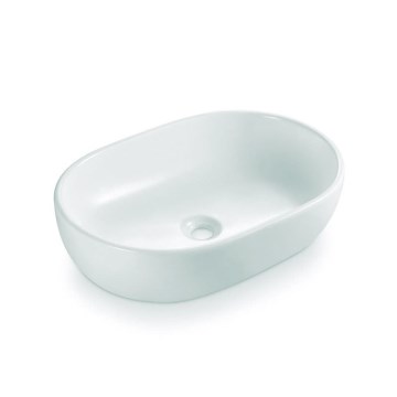Bathco 4037 - Umywalka nablatowa TOULOUSE 59x41,5 cm porcelanowa/biała
