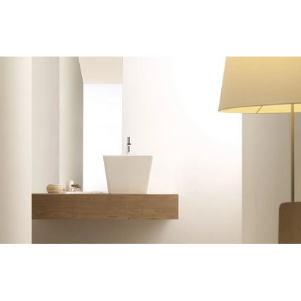 Bathco 4059 - Umywalka nablatowa GENOVA 42x42 cm porcelana/biała