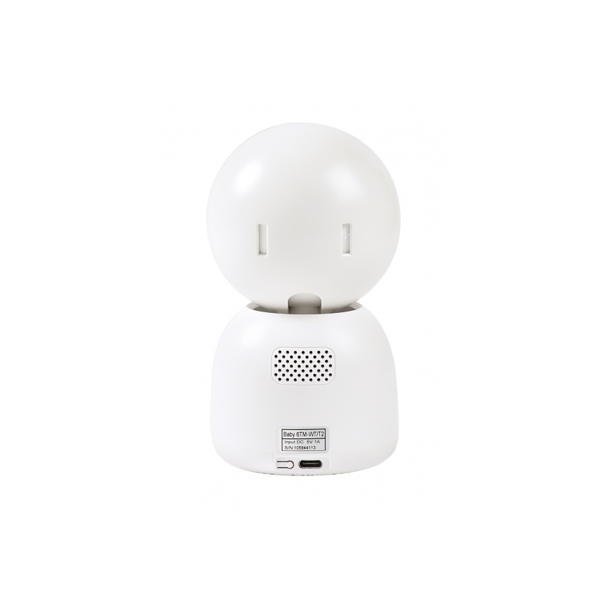 Beaba - Inteligentna, ładowalna niania z monitorem ZEN NIGHT 720p, 5V, 4000 mAh, Wi‑Fi, biała