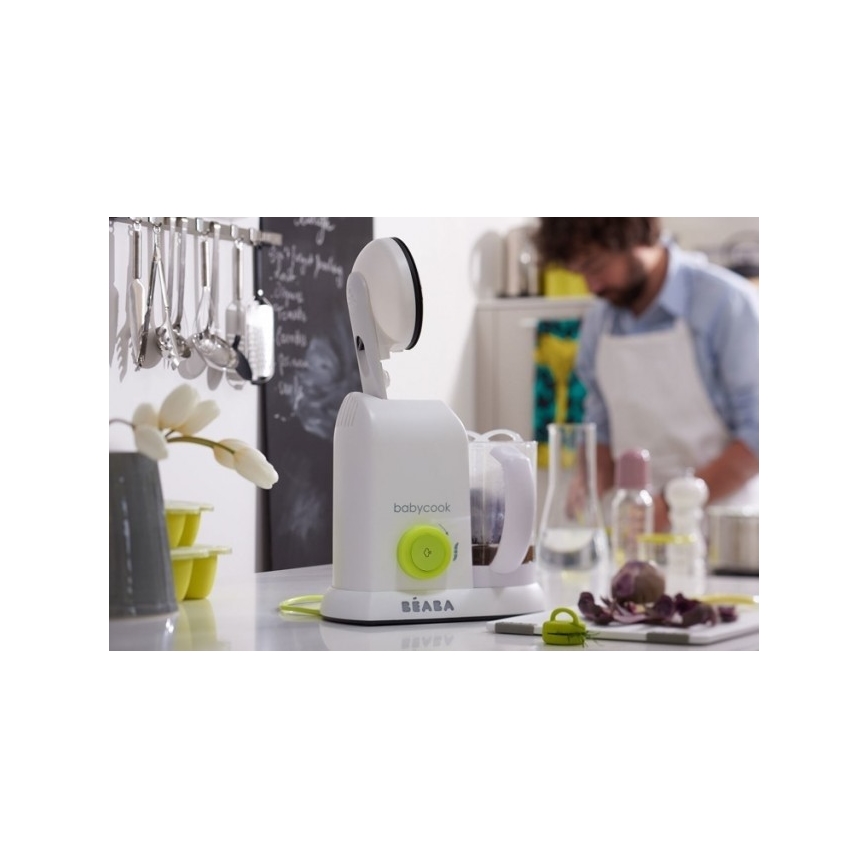 Beaba - Kuchenka parowa z blender BABYCOOK białe