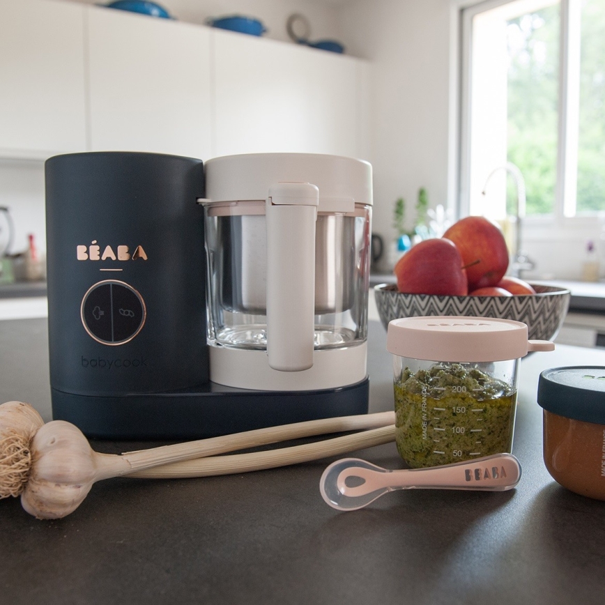 Beaba - Parowar 2w1 BABYCOOK NEO niebieski/biały