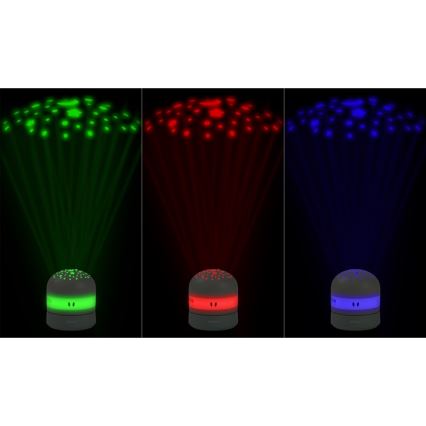Beaba - Projektor z melodią PIXIE USB/5V 1300 mAh zielony