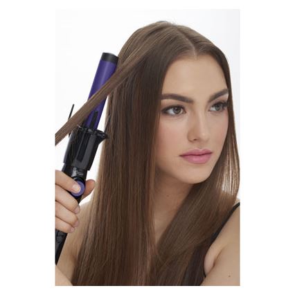 Bellissima 11307 - Lokówka obrotowa do włosów RICCI&CURL 230V czarna/fioletowa