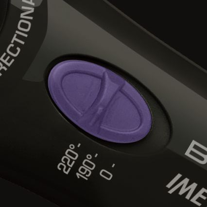 Bellissima 11307 - Lokówka obrotowa do włosów RICCI&CURL 230V czarna/fioletowa