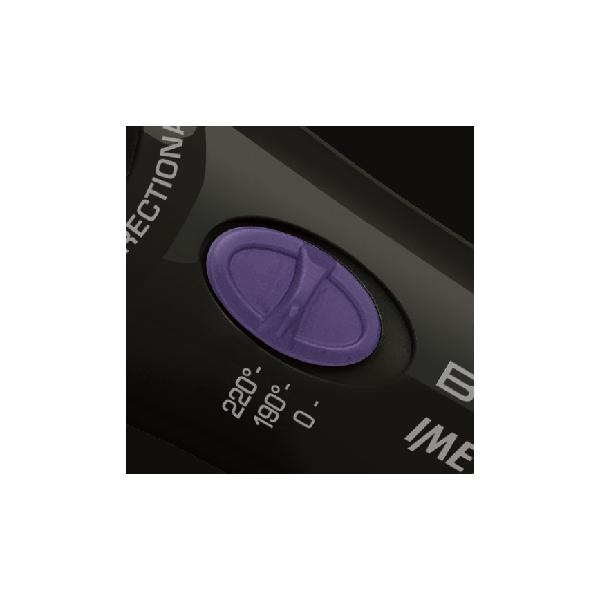 Bellissima 11307 - Lokówka obrotowa do włosów RICCI&CURL 230V czarna/fioletowa