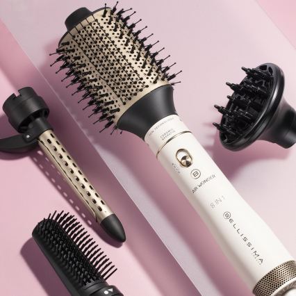 Bellissima 11847 - Szczotka termiczna 8 w 1 AIR WONDER 1000W/230V biała/złota