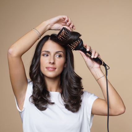 Bellissima 11879 - Szczotka do stylizacji gorącym powietrzem MAGIC SHINY BRUSH 73W/230V różowe złoto