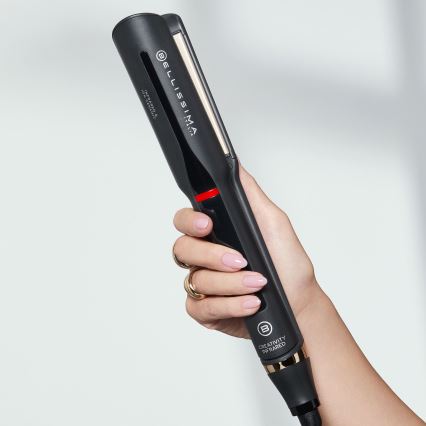 Bellissima 11948 - Prostownica do włosów z wyświetlaczem LCD, z technologią podczerwieni, 60W/230V, czarna