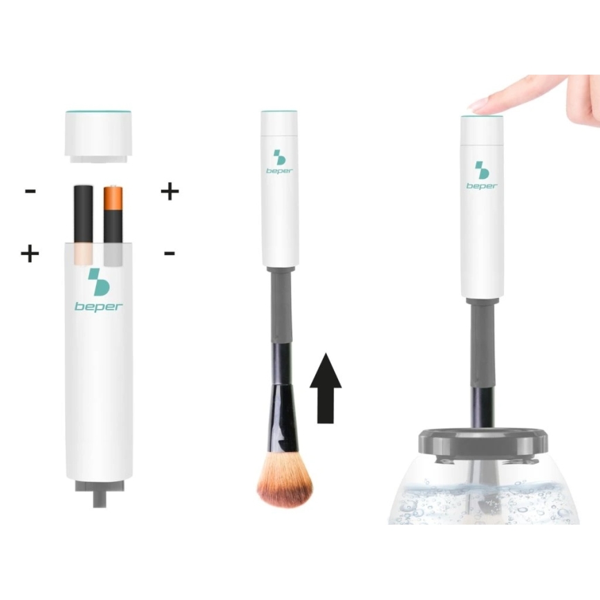 Beper - Czyściciel pędzli do makijażu 2xAAA