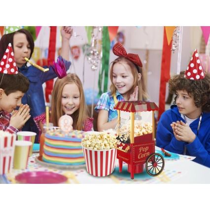 Beper - Maszynka do popcornu 1200W/230V czerwona