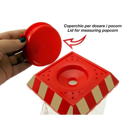 Beper - Maszynka do popcornu 1200W/230V czerwona
