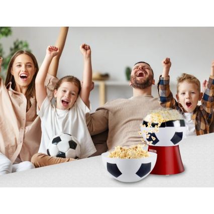 Beper - Maszynka do popcornu 1200W/230V piłkarska/czerwona