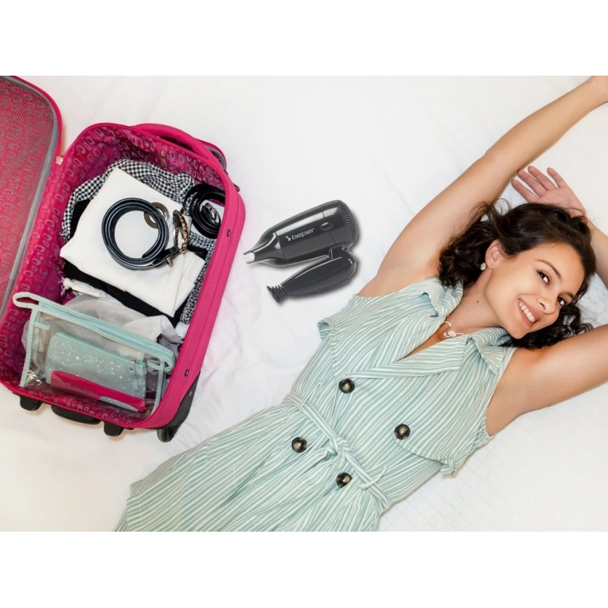Beper - Podróżna suszarka do włosów 1200W/230V