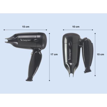 Beper - Podróżna suszarka do włosów 1200W/230V