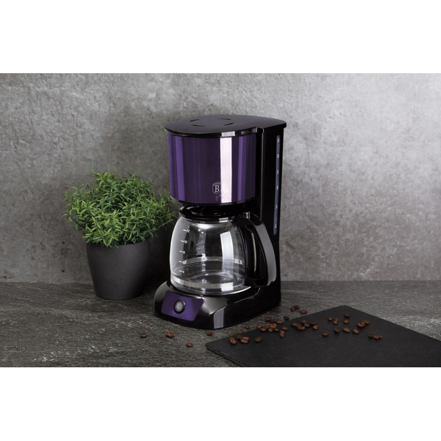 BerlingerHaus - Ekspres przelewowy 1,5 l z funkcją utrzymania temperatury fioletowy