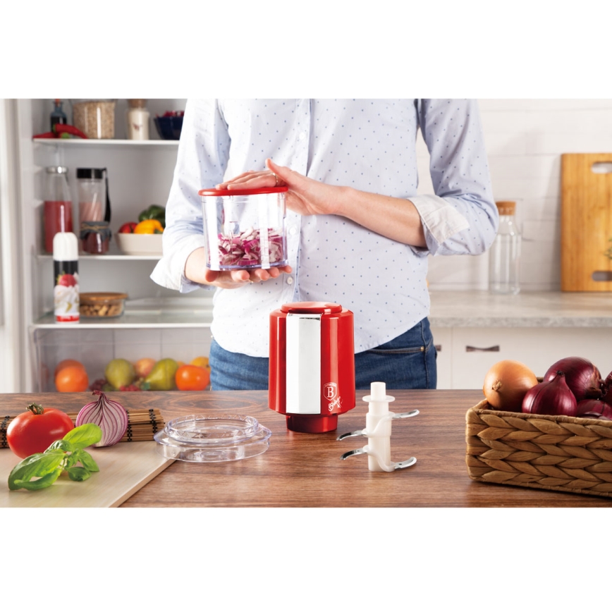 BerlingerHaus - Rozdrabniacz do żywności 300W/230V czerwony