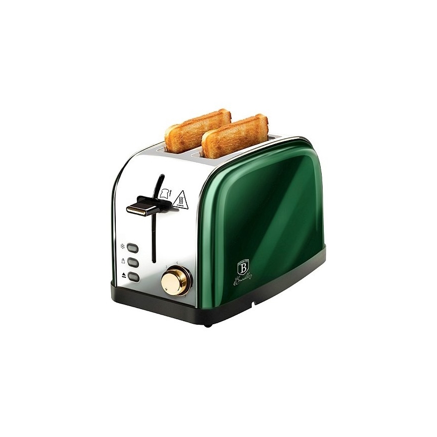 BerlingerHaus - Toster z dwoma otworami 850W/230V stal nierdzewna/zielony