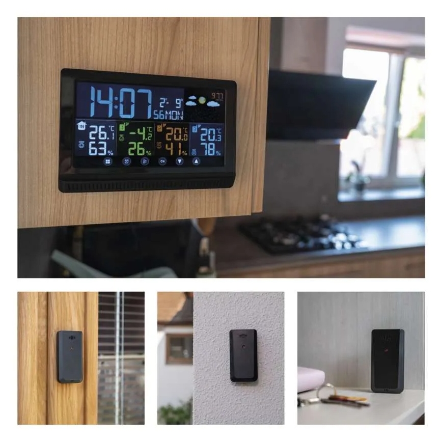Bezprzewodowa stacja pogodowa 5V/3xAAA + 2xAAA
