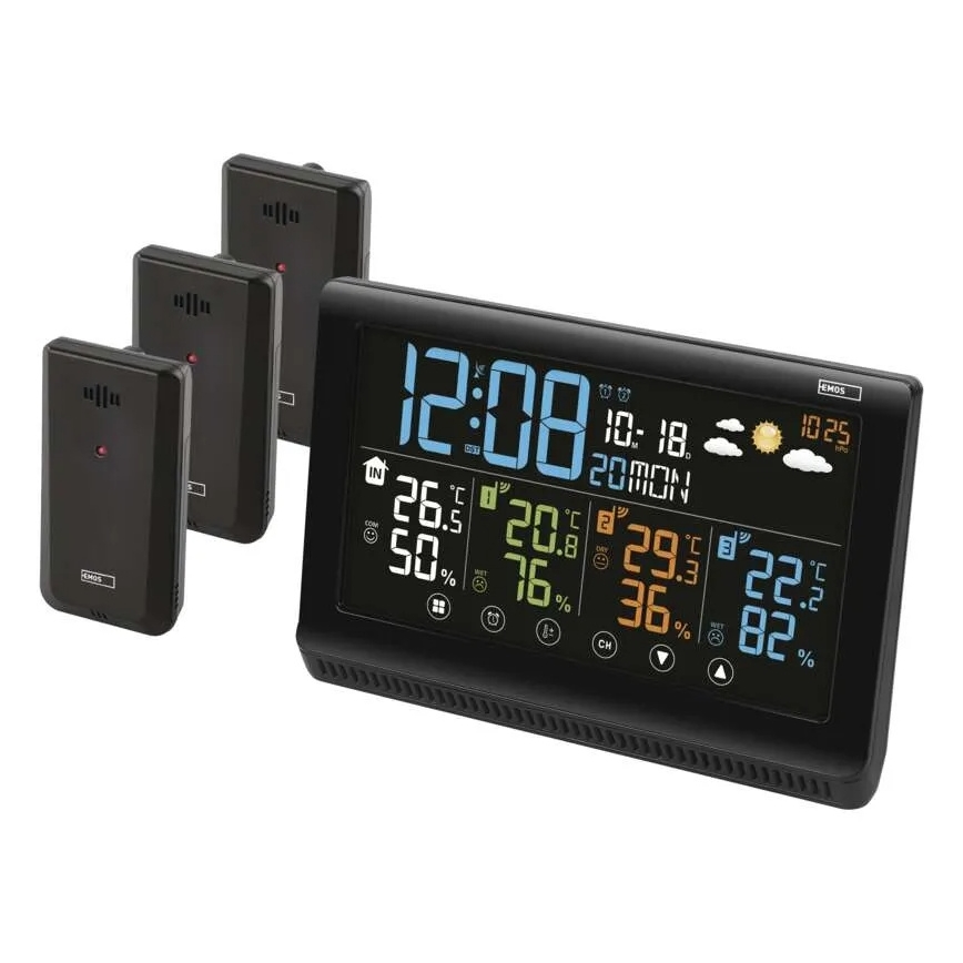 Bezprzewodowa stacja pogodowa 5V/3xAAA + 2xAAA
