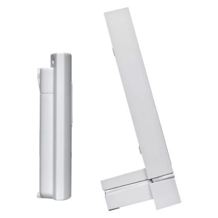 Bezprzewodowa stacja pogodowa z budzikiem 3xAAA biała