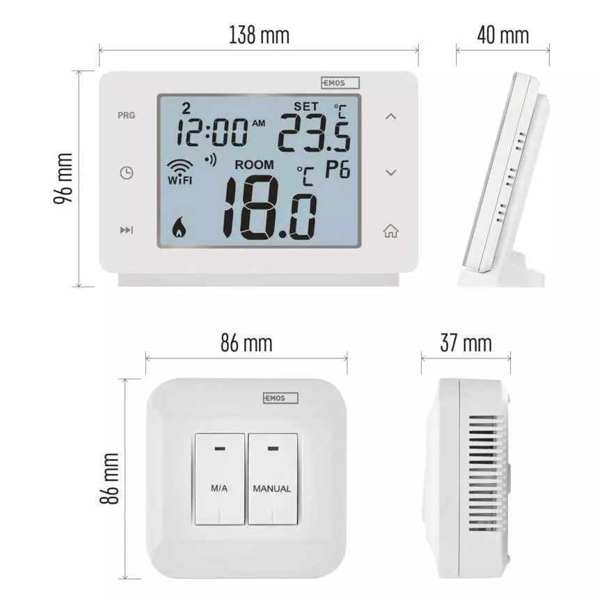 Bezprzewodowy cyfrowy termostat GoSmart 230V/16A Wi-FI Tuya