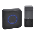 Bezprzewodowy dzwonek do drzwi zasilany bateriami 3V/3xAAA IP56 czarny