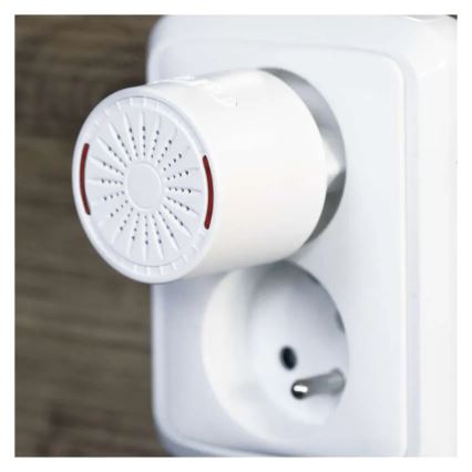 Bezprzewodowy dzwonek do gniazdka 230V + 1xCR2032 biały