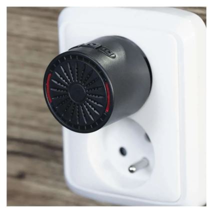 Bezprzewodowy dzwonek do gniazdka 230V + 1xCR2032 czarny