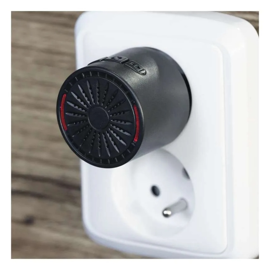 Bezprzewodowy dzwonek do gniazdka 230V + 1xCR2032 czarny