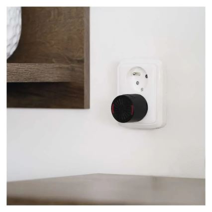 Bezprzewodowy dzwonek do gniazdka 230V + 1xCR2032 czarny