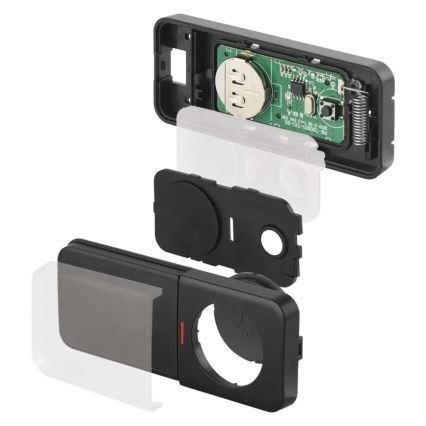 Bezprzewodowy dzwonek do gniazdka 230V + 1xCR2032 czarny