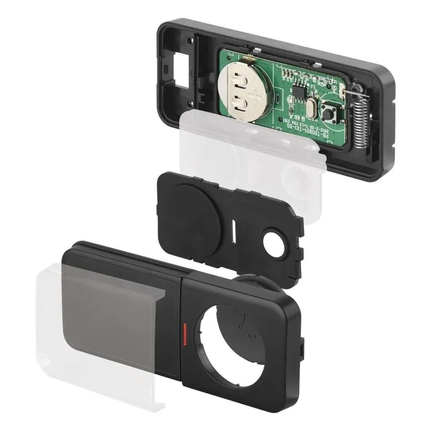 Bezprzewodowy dzwonek do gniazdka 230V + 1xCR2032 czarny